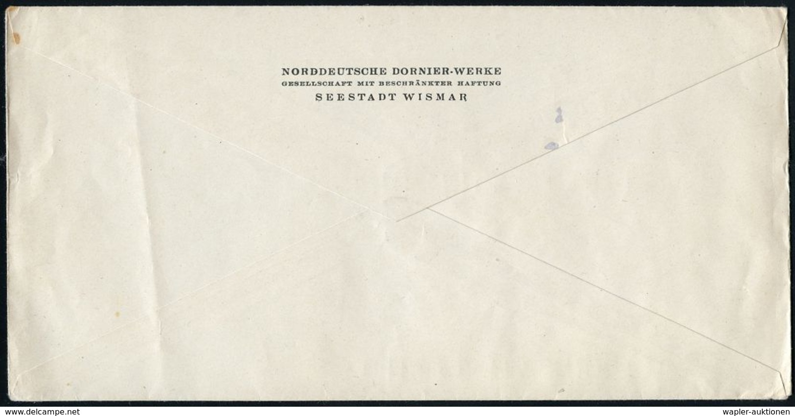 MILITÄRFLUGWESEN / MILITÄRFLUGZEUGE : WISMAR/ NORDDEUTSCHE DORNIER-WERKE GMBH 1941 (26.5.) Seltener AFS = Dornier-Logo ( - Airplanes