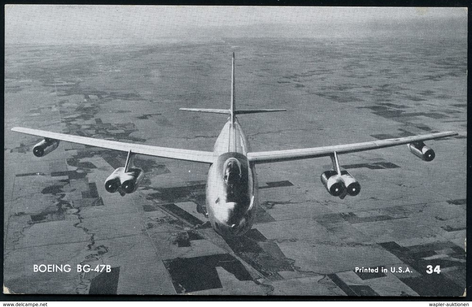 MILITÄRFLUGWESEN / MILITÄRFLUGZEUGE : U.S.A. 1955 (ca.) 3 Verschiedene S/w.-Foto-Ak.: Strategische Bomber Boeing BG-47B, - Flugzeuge