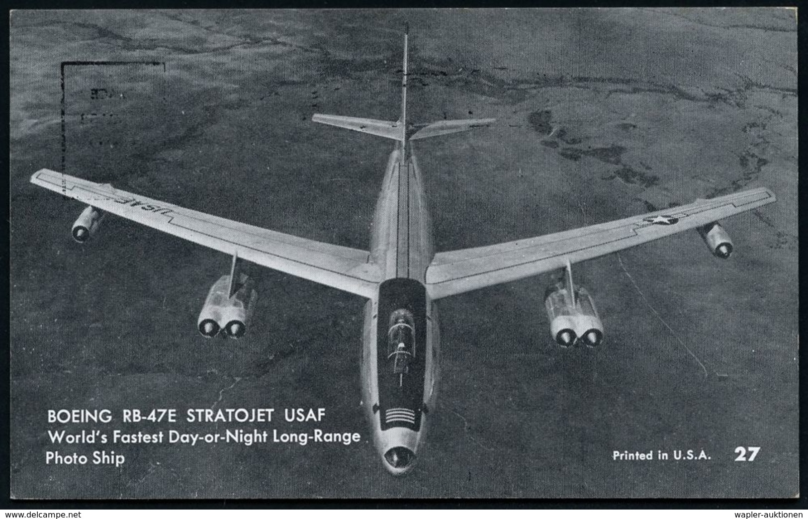 MILITÄRFLUGWESEN / MILITÄRFLUGZEUGE : U.S.A. 1955 (ca.) 3 Verschiedene S/w.-Foto-Ak.: Strategische Bomber Boeing BG-47B, - Airplanes