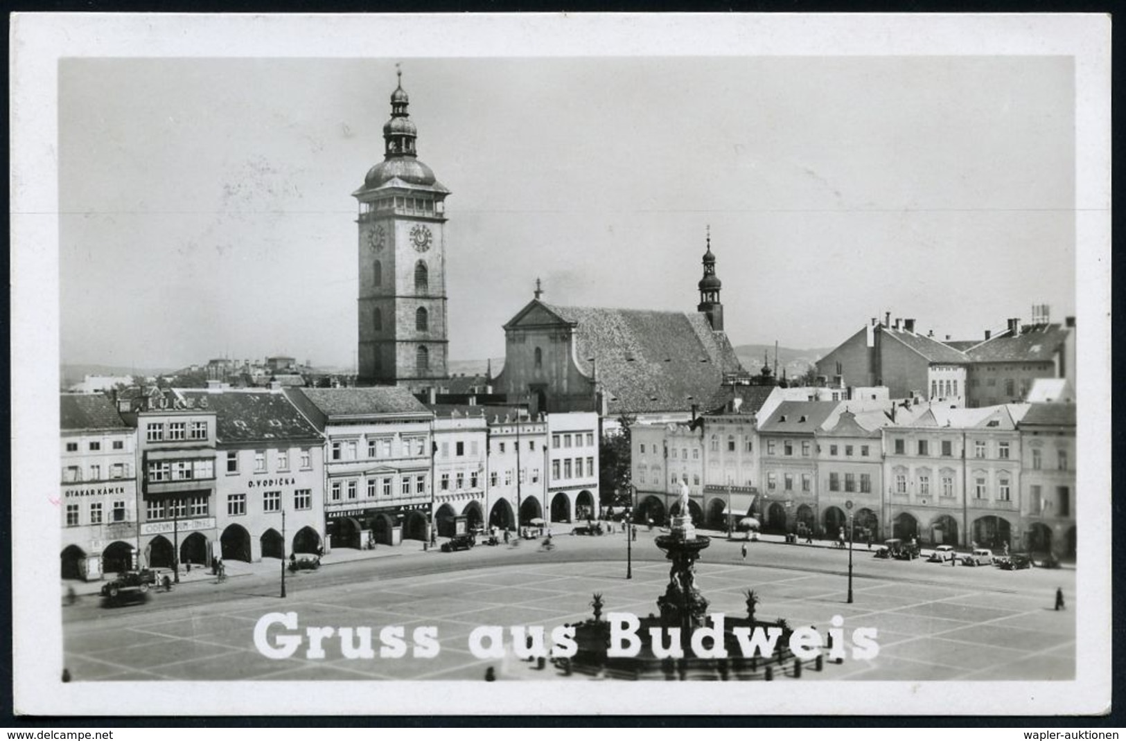 LUFTWAFFEN-FLUGSCHULEN & AKADEMIEN : BÖHMEN & MÄHREN 1942 (1.X.) 2K: BUDWEIS 3 (teils Etw. Undeutl.) + Roter 1K-HdN: Luf - Avions