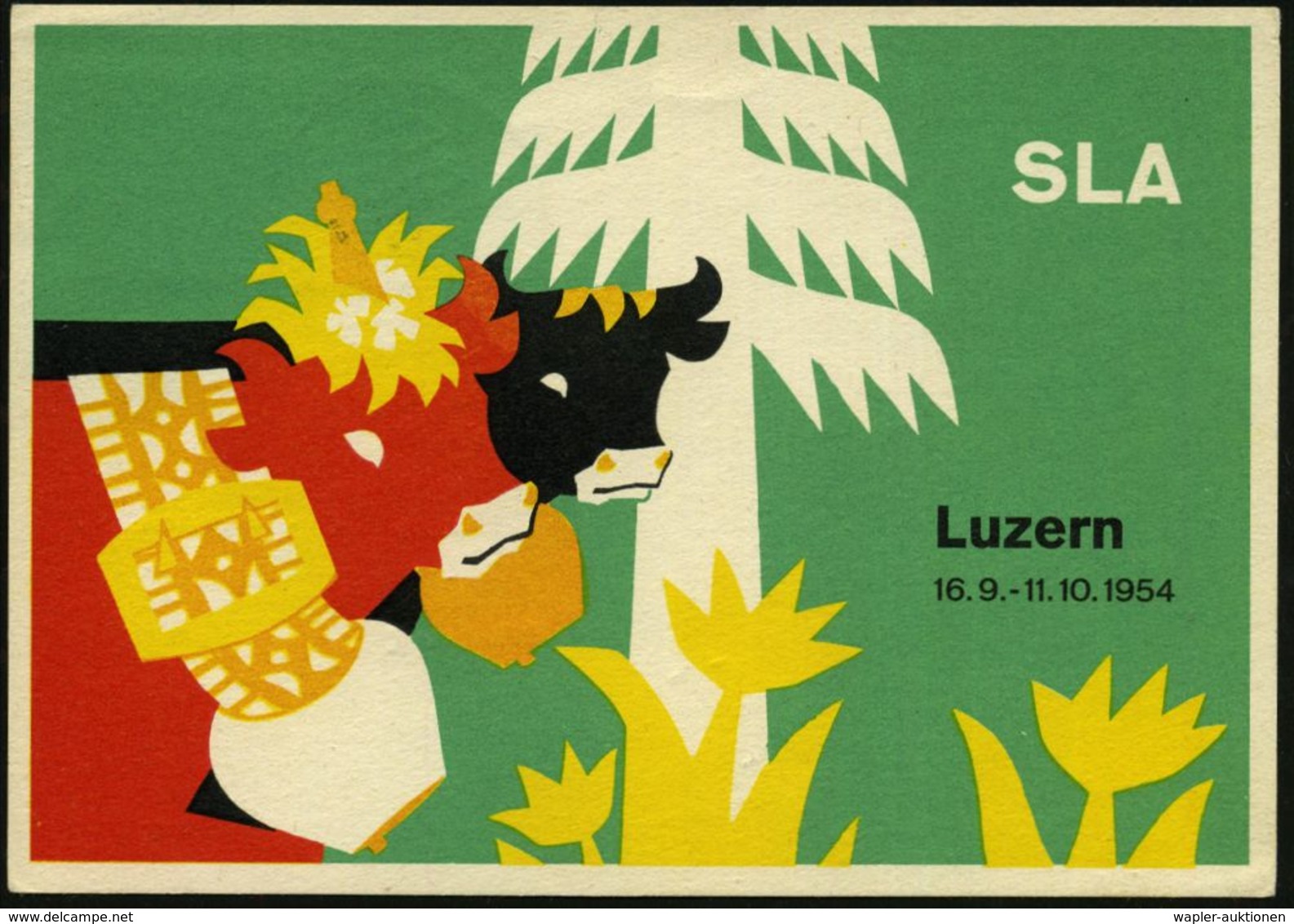 SEGELFLIEGEN / SEGELFLUGSPORT : SCHWEIZ 1954 (25.8.) Sonderflug: RIGI KULM, Blauer HdN = Segelflugzeug , Klar Gest. Sege - Avions