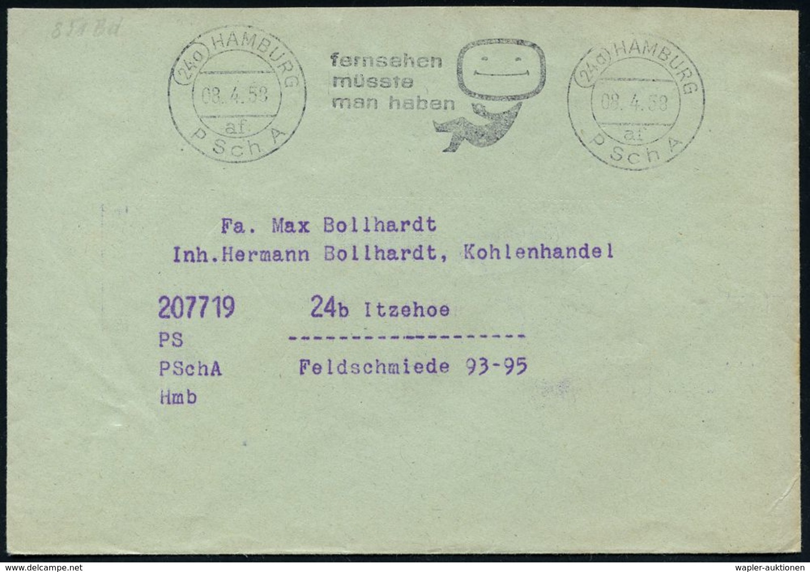 FERNSEHEN / TV-INDUSTRIE & APPARATE : B.R.D. 1958 (Apr./Nov.) AFS.: (16) FRANKFURT (MAIN) 18/fernsehen/müsste/man Haben  - Ohne Zuordnung