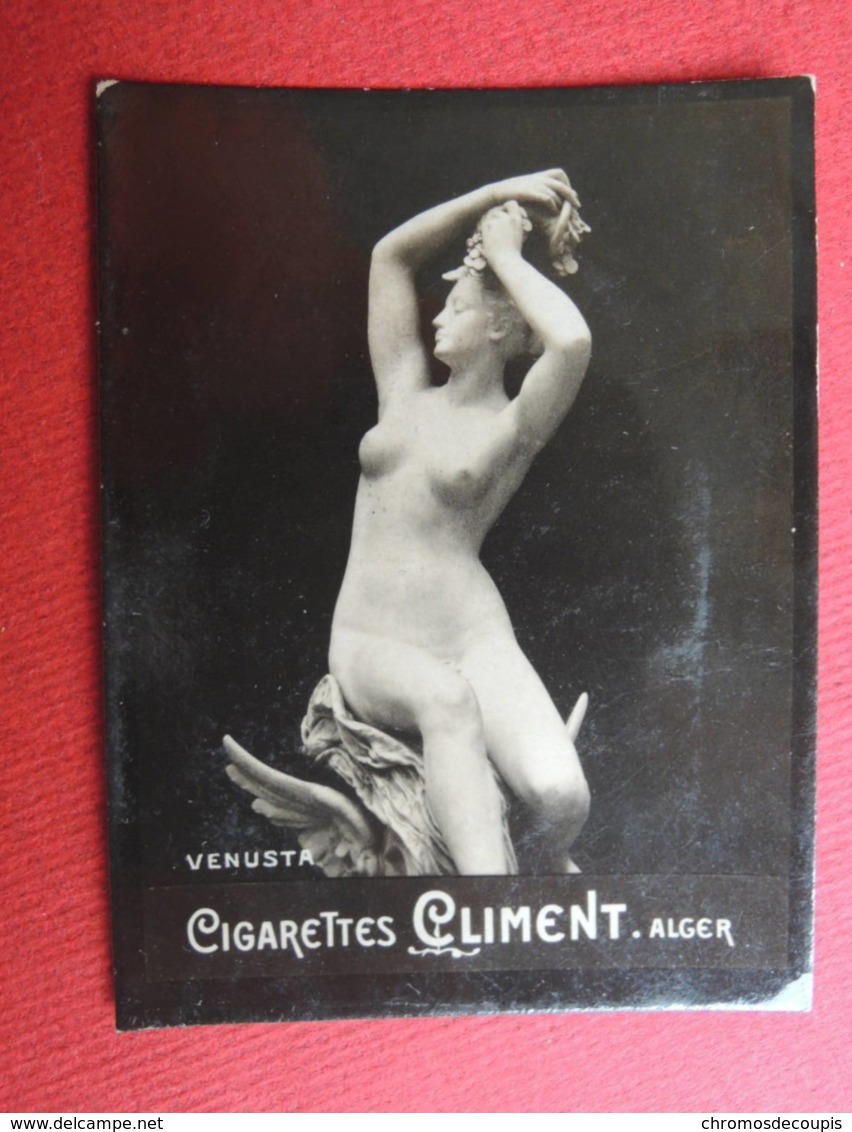 Chromo Photo. Cigarettes CLIMENT. Alger. Artiste. Femme Nue.Erotisme. VENUSTA - Climent