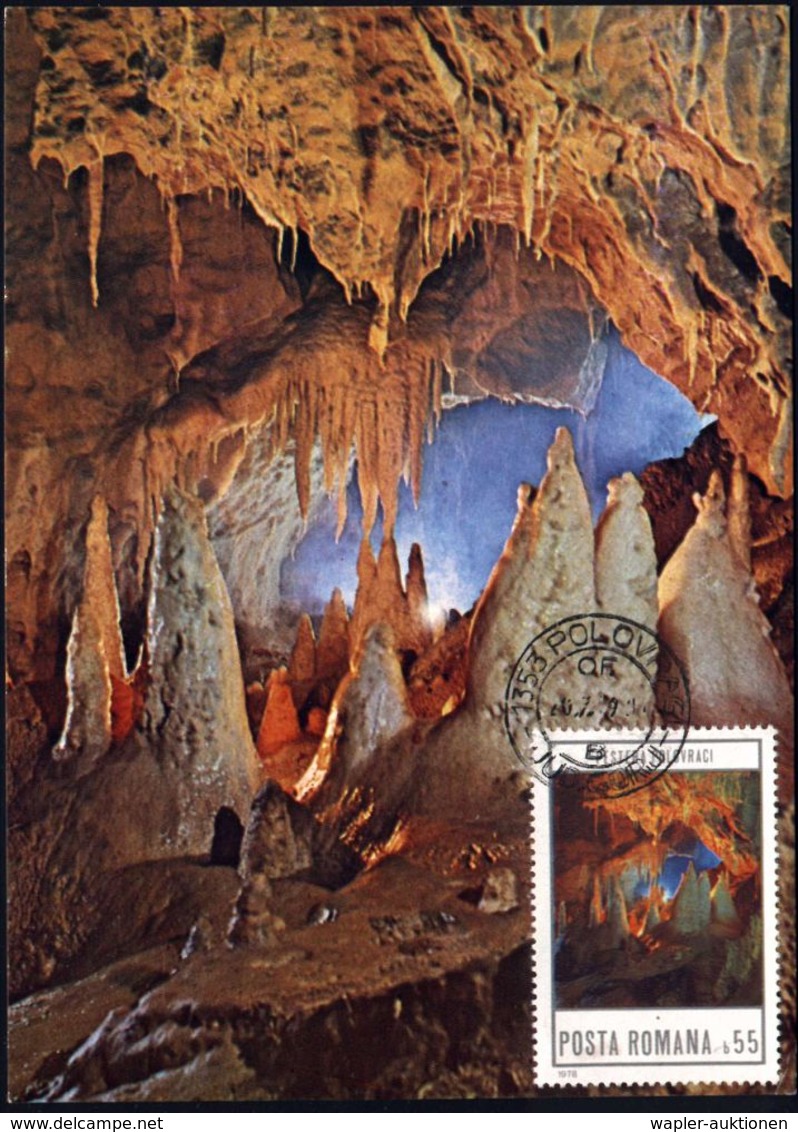 HÖHLE / TROPFSTEINHÖHLE : RUMÄNIEN 1979 Höhlen In Rumänien, Kompl. Satz Klar Gest. Auf 6 Maximumkarten  (Mi.3536/41) - Other & Unclassified
