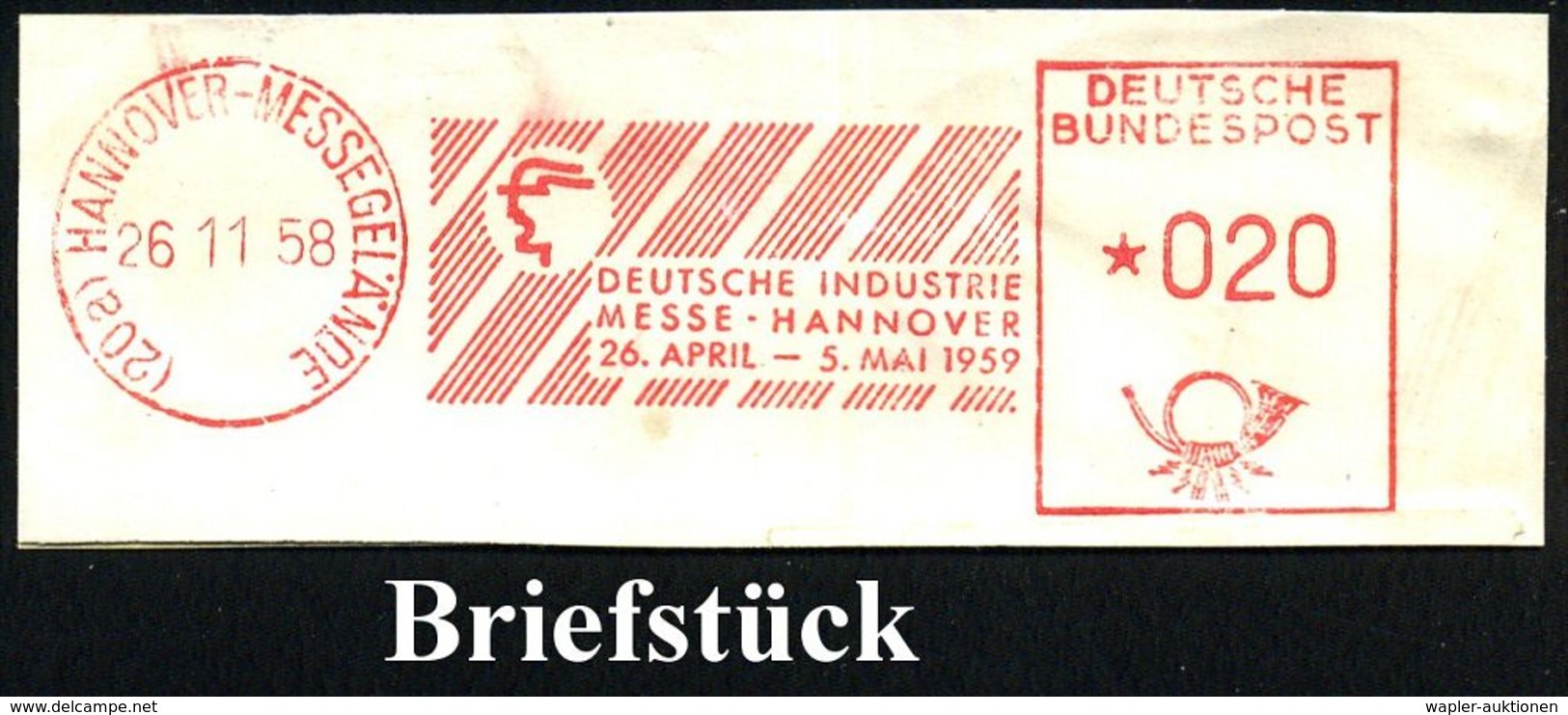 INTERNATIONALE MESSE HANNOVER : (20a) Bzw. 3 HANNOVER-MESSEGELÄNDE/ 2.EUROP./ WERKZEUG-MASCHINEN-/ AUSSTELLUNG:: 1952/72 - Unclassified