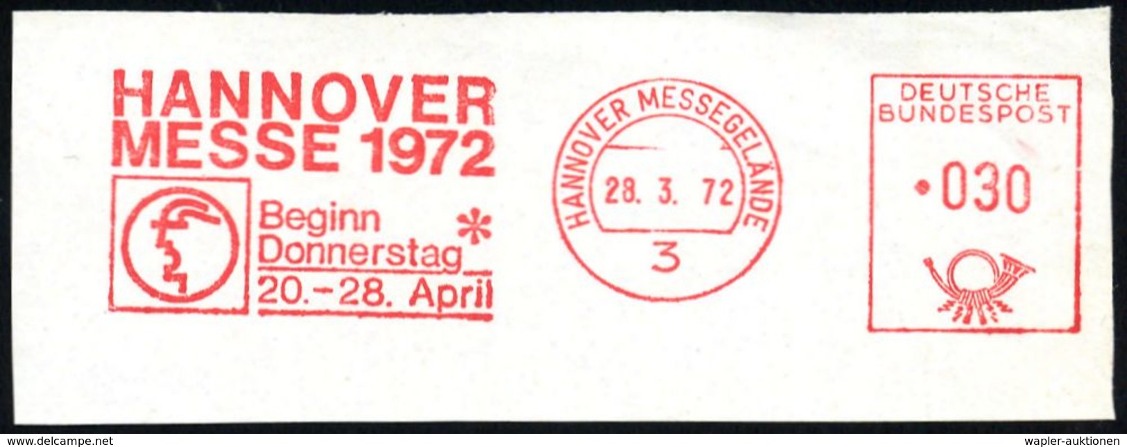 INTERNATIONALE MESSE HANNOVER : (20a) Bzw. 3 HANNOVER-MESSEGELÄNDE/ 2.EUROP./ WERKZEUG-MASCHINEN-/ AUSSTELLUNG:: 1952/72 - Ohne Zuordnung