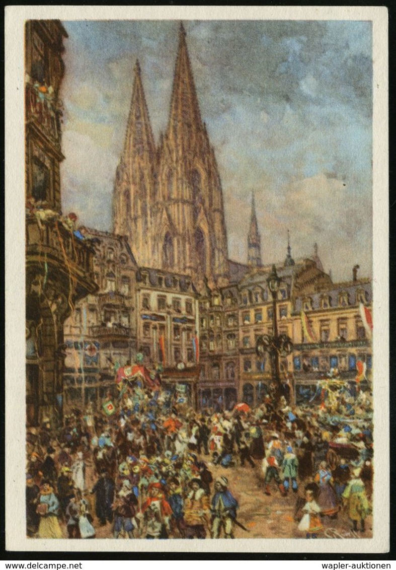 KARNEVAL / FASTNACHT / NARREN : MÜNSTER (WESTF)/ Ut Rand Un Band/ Karneval 1939 (18.2.) SSt = Narr Mit Narrenszepter (au - Carnaval