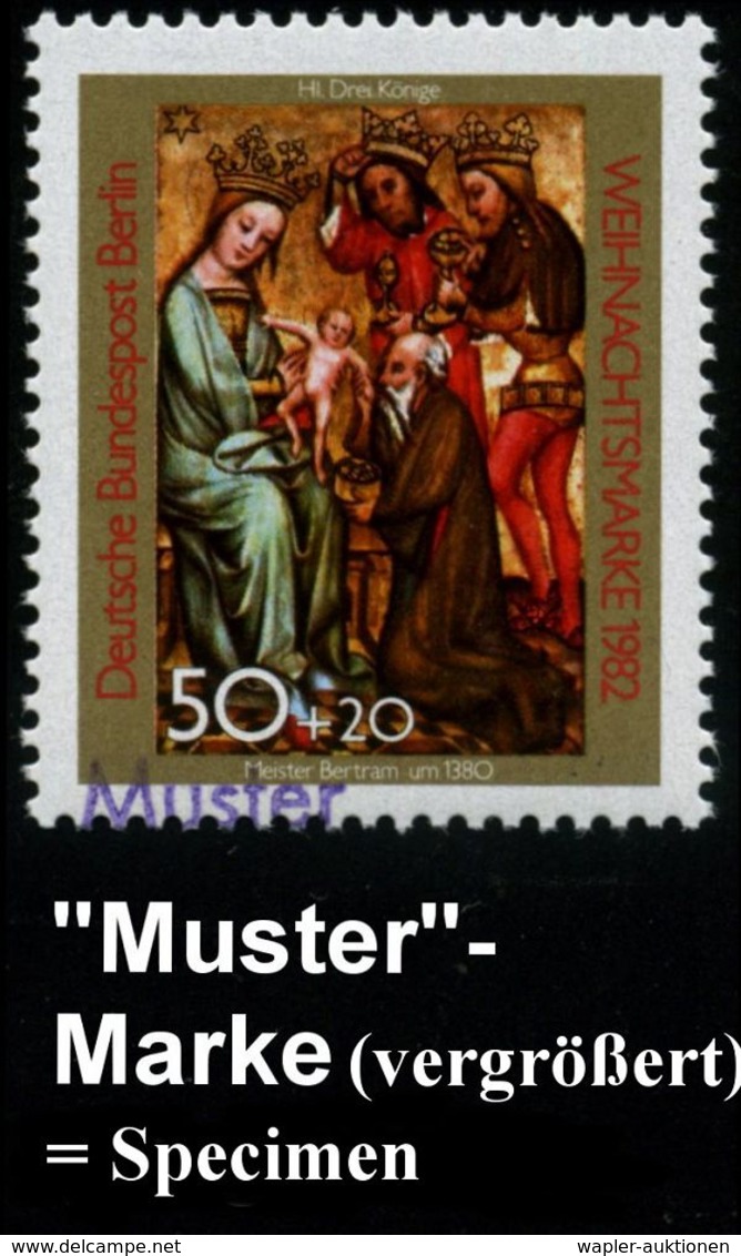 KÜNSTLER & MALER IN DEUTSCHLAND : BERLIN 1982 (Nov.) 50 + 20 Pf. Weihnachten (Petri-Altarbild, Meister Bertram V. Minden - Other & Unclassified