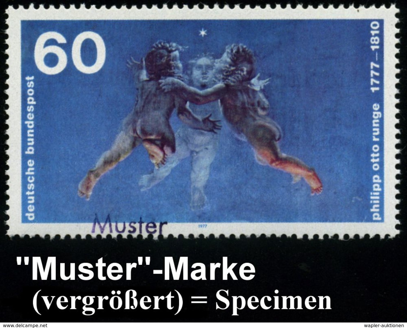 KÜNSTLER & MALER IN DEUTSCHLAND : B.R.D. 1977 (Juli) 60 Pf. "200. Geburtstag Ph. Otto Runge" (Detail Aus "Der Morgen") M - Autres & Non Classés