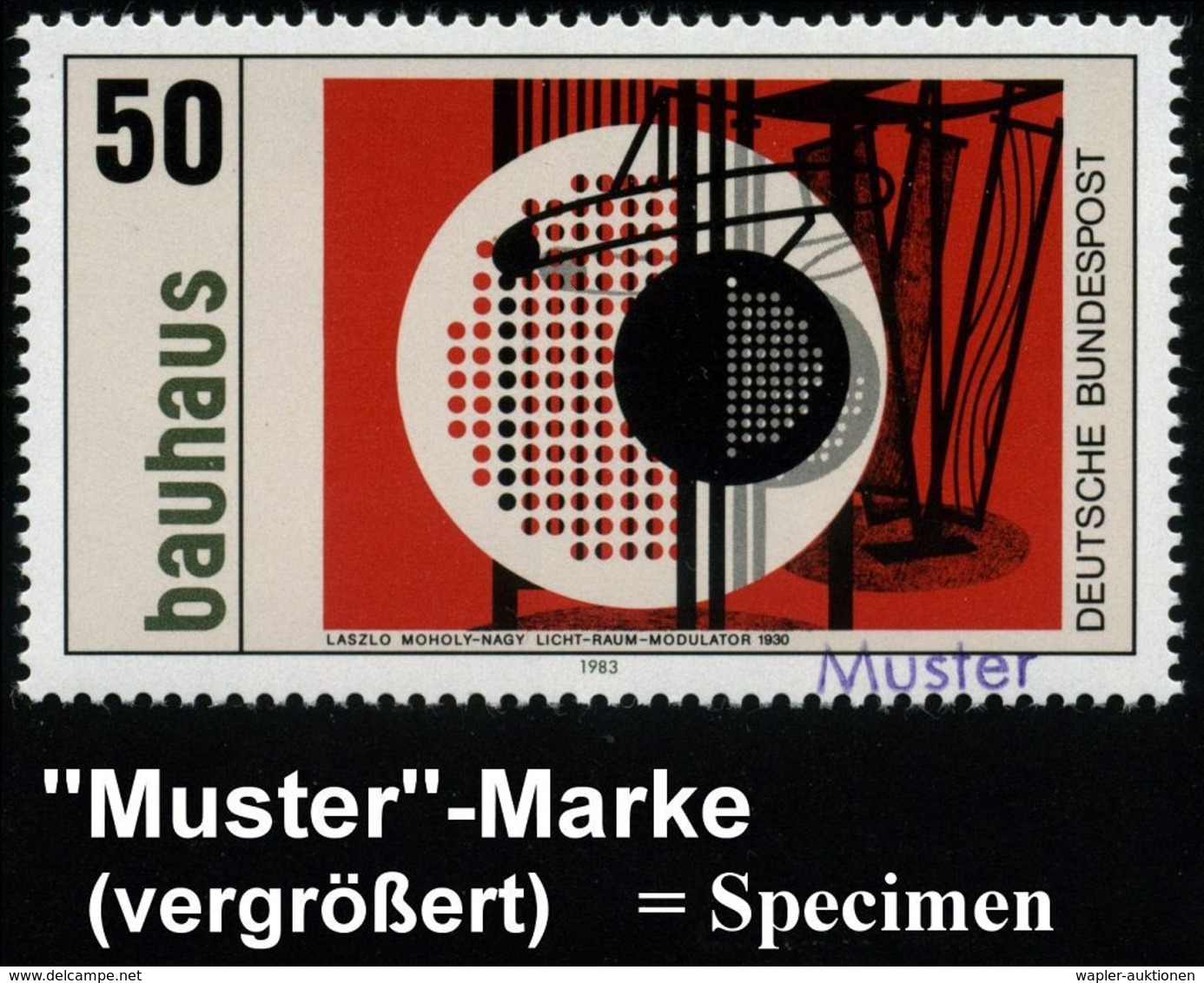 KÜNSTLER & MALER IN DEUTSCHLAND : B.R.D. 1983 (Nov.) "100. Geburtstag Walter Gropius" Und Bauhaus, Kompl. Satz = 50 Pf.  - Altri & Non Classificati