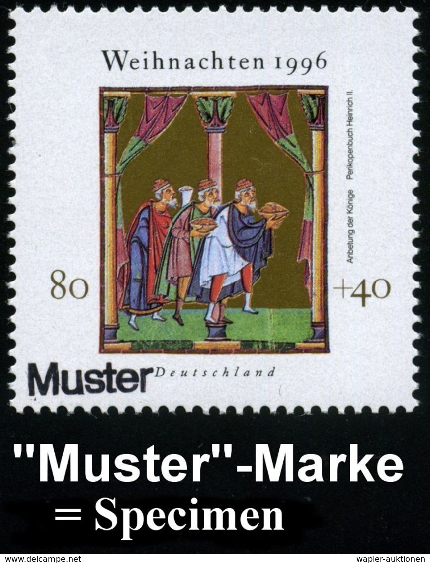 KÜNSTLER & MALER IN DEUTSCHLAND : B.R.D. 1996 (Nov.) Weihnachten, Kompl. Satz = Buchmalerei, Perikopenbuch Heinrichs II. - Sonstige & Ohne Zuordnung