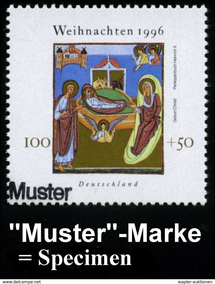 KÜNSTLER & MALER IN DEUTSCHLAND : B.R.D. 1996 (Nov.) Weihnachten, Kompl. Satz = Buchmalerei, Perikopenbuch Heinrichs II. - Other & Unclassified