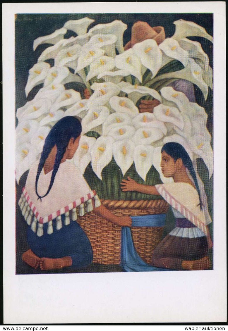 AUSLÄNDISCHE KÜNSTLER & MALER : MEXICO 1957 15 C. BiP Juarez, Grün: Diego Riviera "Blumen-Verkäufer" , Ungebr. (HG.P 148 - Sonstige & Ohne Zuordnung