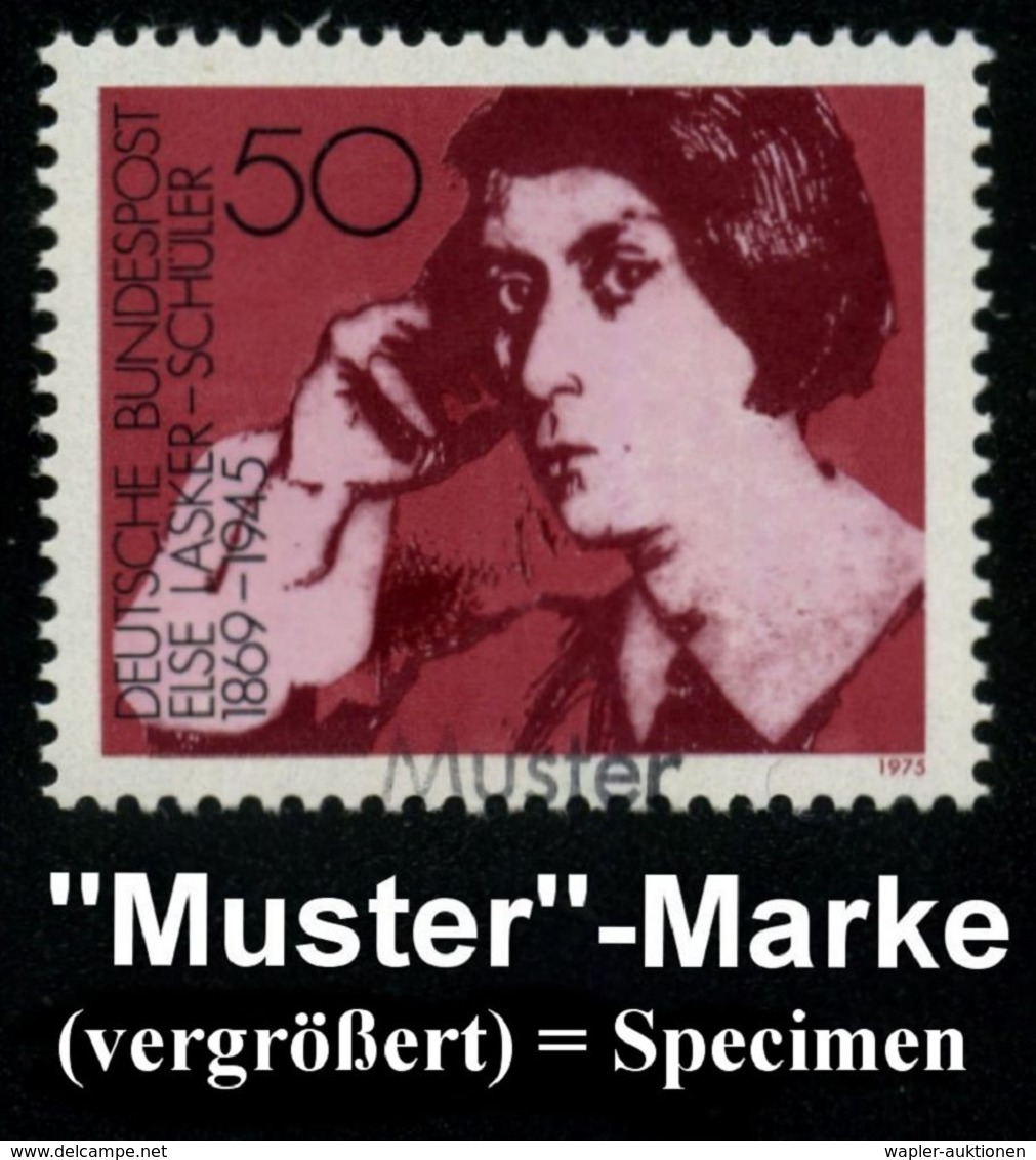 DEUTSCHSPRACHIGE DICHTER & LITERATUR : B.R.D. 1975 Deutsche Autorinnen, 30 Pf. Anette Kolb, 40 Pf. Ricarda Huch, 50 Pf.  - Scrittori