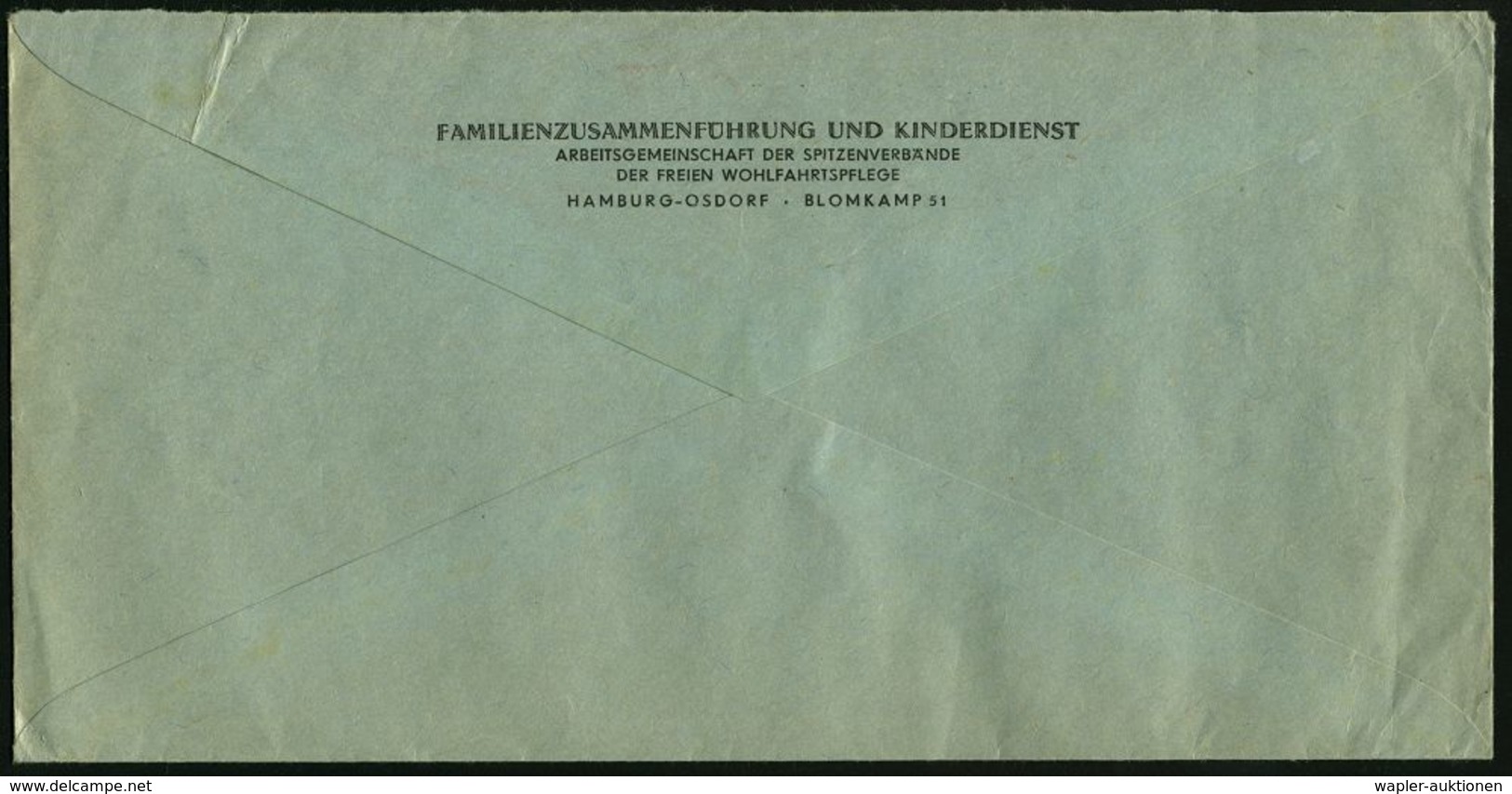 ROTES KREUZ  / DRK / IRK / ROTER HALBMOND : (24a) HAMBURG-OSDORF/ Helft/ Dem DRK/ Helfen! 1957 (25.9.) AFS + Rs. Abs.-Vo - Croix-Rouge