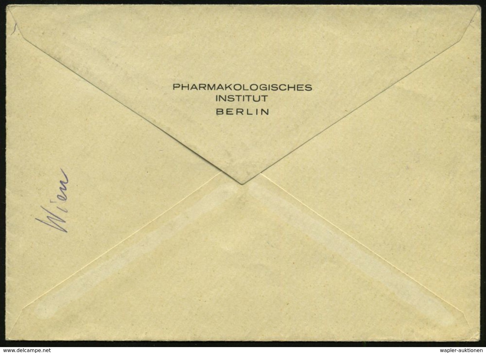 MEDIZINISCHE INSTITUTIONEN & INSTITUTE : Berlin NW 7 1943 (1.2.) Behördendienst 2x 3 Pf. U. 10 Pf. + Viol. 1K-HdN: Pharm - Médecine