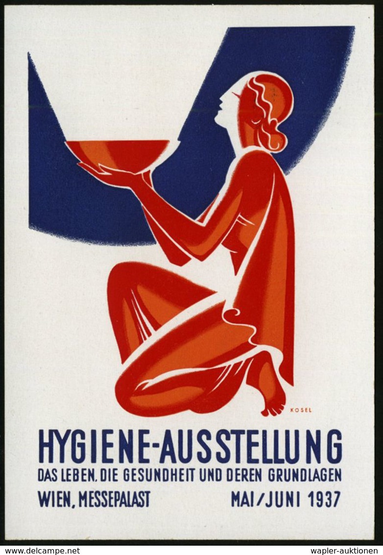 MEDIZINISCHE AUSSTELLUNGEN & KONGRESSE : ÖSTERREICH 1937 (29.11.) SSt.: Wien/1. Briefmarken-Werbeschau../neues Leben = L - Medizin