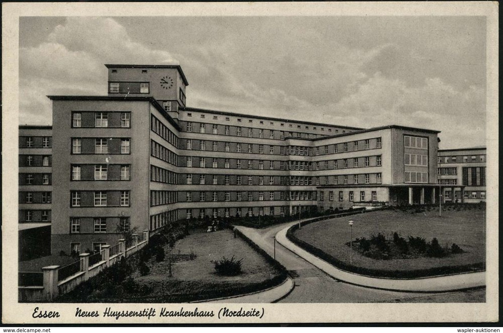 KRANKENHAUS / HOSPITAL : ESSEN 1/ L/ Vermeidet/ RUNDFUNK=/ STÖRUNGEN 1941 (29.12.) MWSt + Viol. Ra: Reservelazarett (unt - Médecine