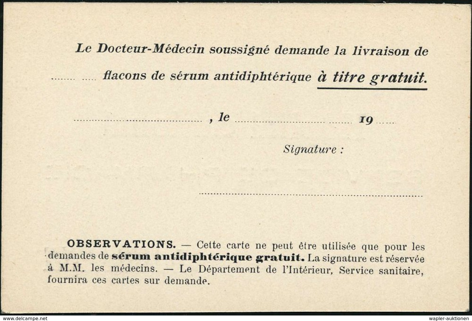 KRANKENHAUS / HOSPITAL : SCHWEIZ 1910 (ca.) PP 5 C. Tellknabe, Grün: Hôpital Cantonal..LAUSANNE (Service De Pharmacie) R - Medicina