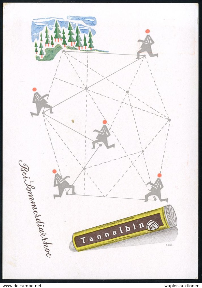 KRANKHEITEN : (22c) LUDWIGSHAFEN (RHEIN) 1/ Toniazol/ KNOLL/ Bewährtes/ Tonicum U.Roborans 1953 (14.9.) AFS Auf Color-Re - Disease