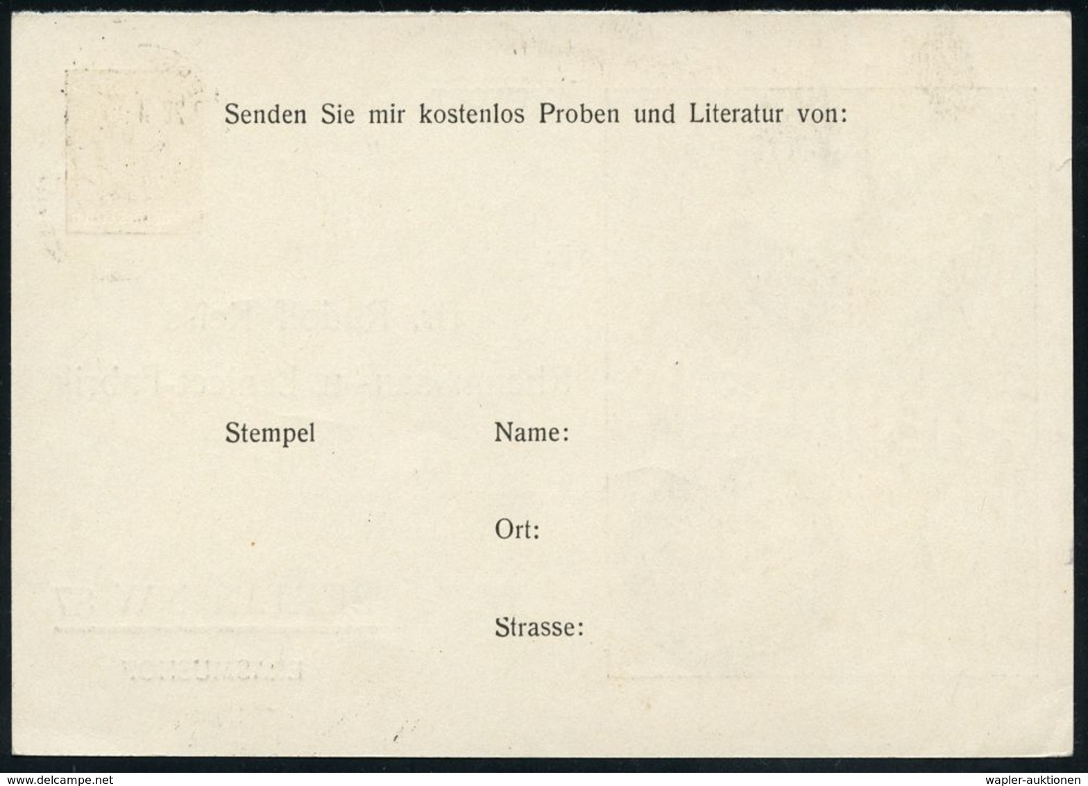 RHEUMATISMUS : BERLIN NW 87 1935 (ca.) Antwort-PP 3 Pf. Hindenbg. Braun: Dr.Rud.Reiss/Rheumasan..Fabrik (Rheuma-Medikame - Krankheiten