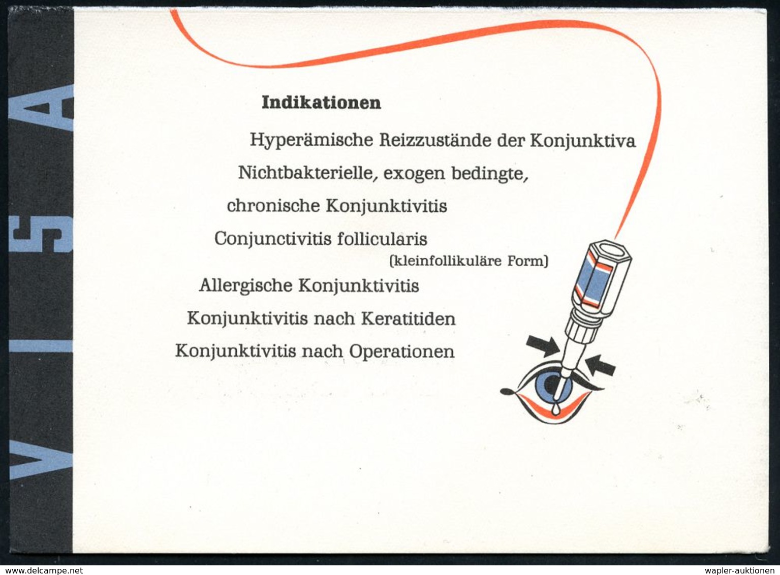 AUGE / OPHTALMOLOGIE / BLINDHEIT : (22b) INGELHEIM (RHEIN)/ C.H.BOEHRINGER SOHN.. 1953 (16.6.) AFS 8Firmen-Logo) Auf (ha - Maladies