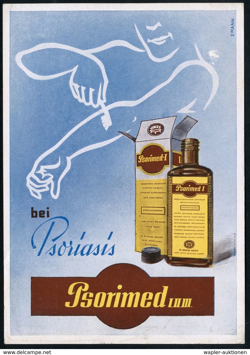 PHARMAZIE / MEDIKAMENTE : (21a) BIELEFELD 2/ Dr.August Wolff/ CHEM.-PHARM.FABRIK 1953 (10.6.) AFS (Firmen-Logo) Auf Colo - Farmacia