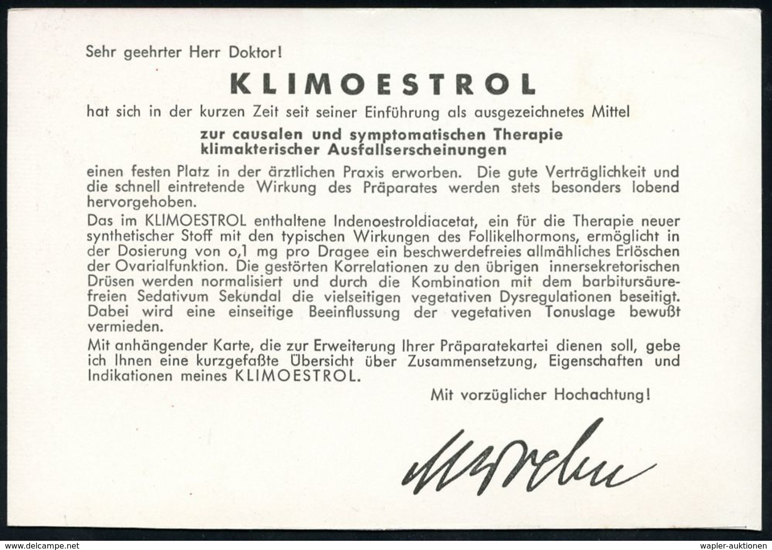 PHARMAZIE / MEDIKAMENTE : (16) ESCHWEGE/ MW/ Woelm 1953 (5.1.) AFS Francotyp, Seltene Verkürzte Type Auf Reklame-Kt.: KL - Pharmacy