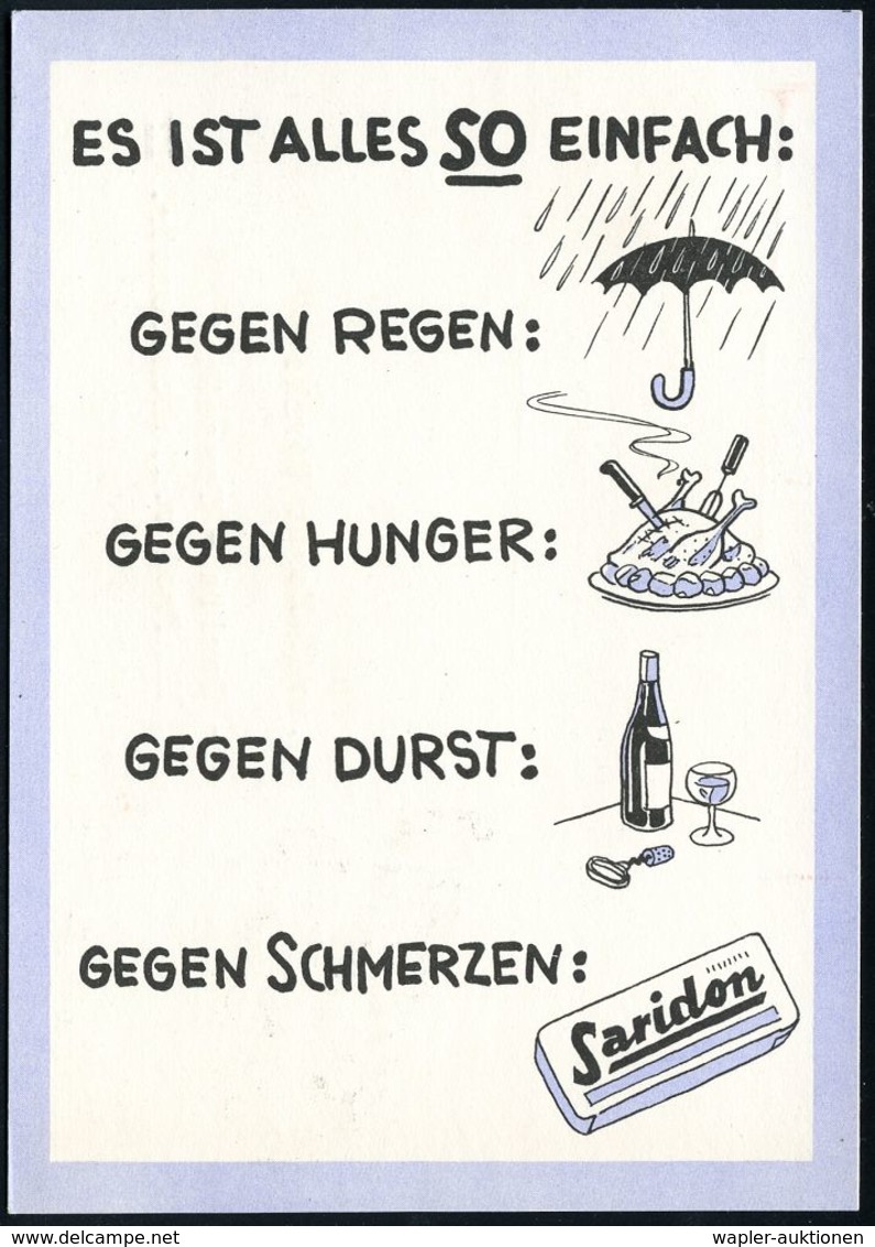 PHARMAZIE / MEDIKAMENTE : (17b) GRENZACH/ ÜBER 50 JAHRE/ ROCHE/ ARZNEIMITTEL 1953 (13.8.) Jubil.-AFS Auf Monochromer Rek - Pharmacie