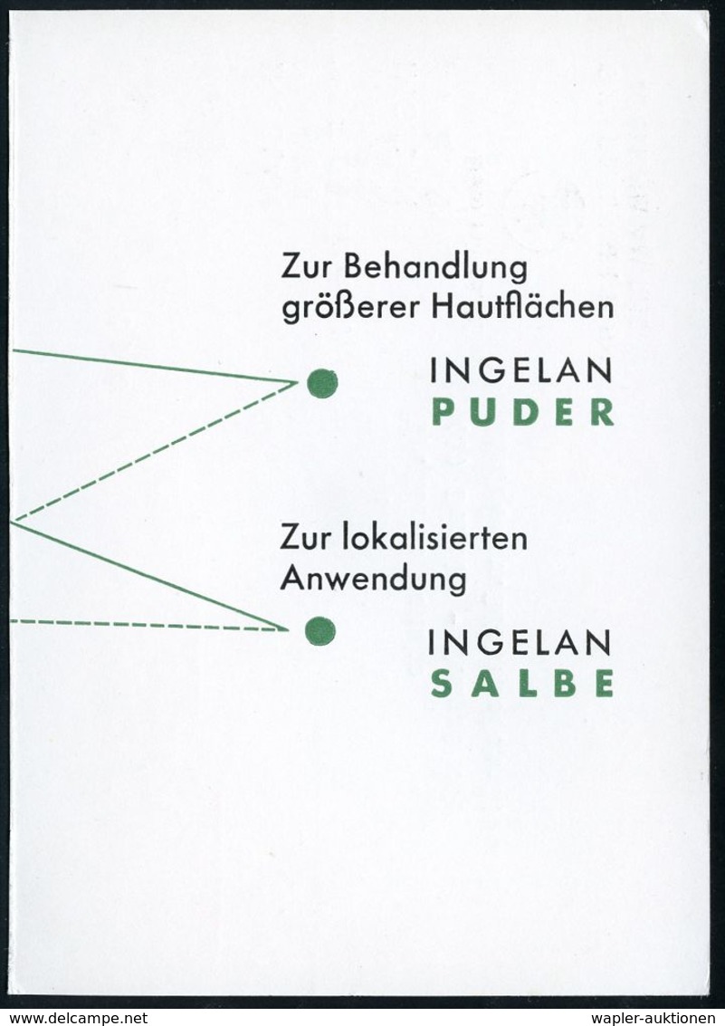 PHARMAZIE / MEDIKAMENTE : (22b) INGELHEIM (RHEIN) 2/ C.H.BOEHRINGER SOHN.. 1953 (12.8.) AFS (Firmen-Logo) Auf (halber) R - Pharmacie