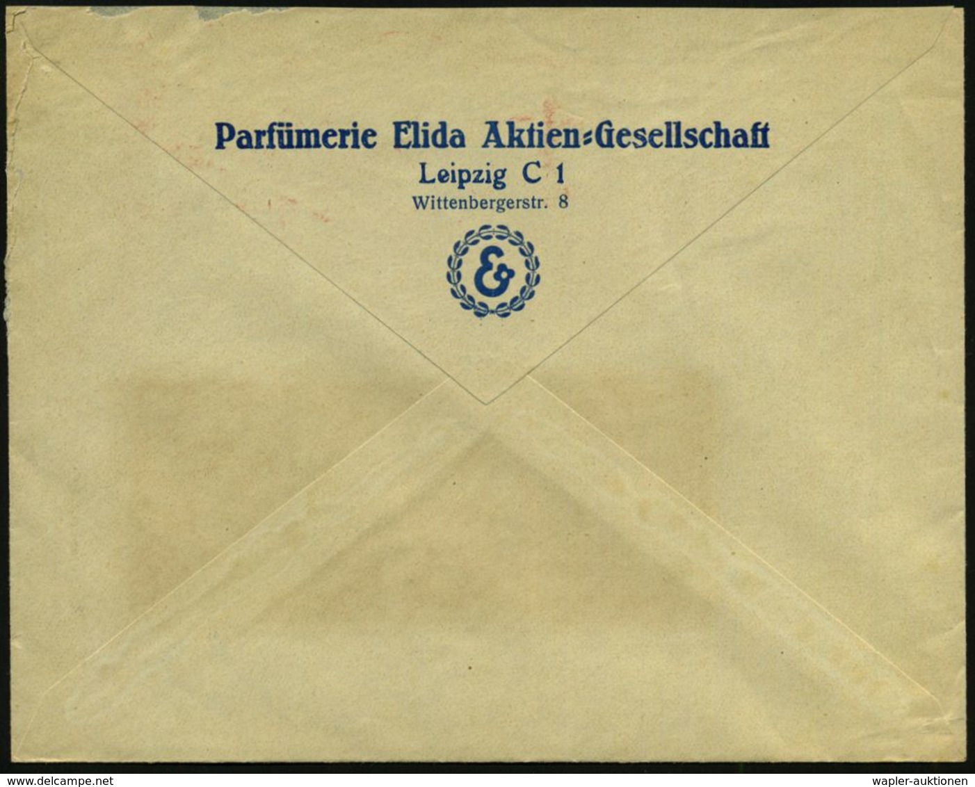 KOSMETIK / PARFÜM : LEIPZIG/ C1/ ELIDA 1931 (4.6.) AFS , Rs. Abs.-Vordruck: Parfümerie Elida AG; Fernbf. (Dü.E-1Am) - Pharmazie