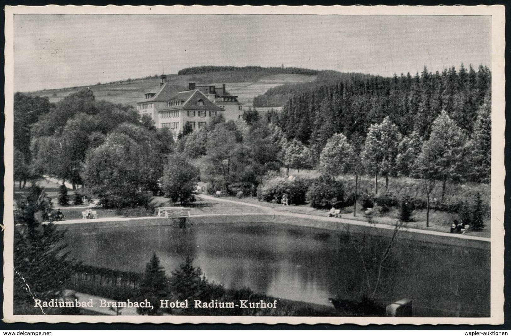 KURORTE / HEILQUELLEN : BRAMBACH RADIUMBAD/ (VOGTL)/ Hochradioaktive/ Mineral-Quellen.. 1941 (2.8.) HWSt (Springbrunnen) - Medicine