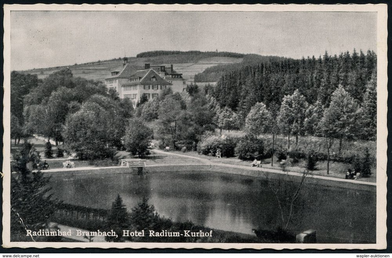 KURORTE / HEILQUELLEN : BRAMBACH RADIUMBAD/ (VOGTL)/ Hochradioaktive/ Mineral-Quellen.. 1941 (2.8.) HWSt (Springbrunnen) - Médecine