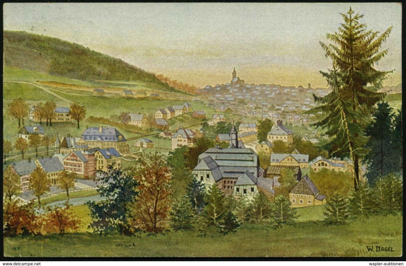 KURORTE / HEILQUELLEN : Oberschlema/ **/ Radiumbad/ Stärkste Natürliche Radiumwässer D.Welt 1922 (12.7.) Seltener HWSt K - Medicine