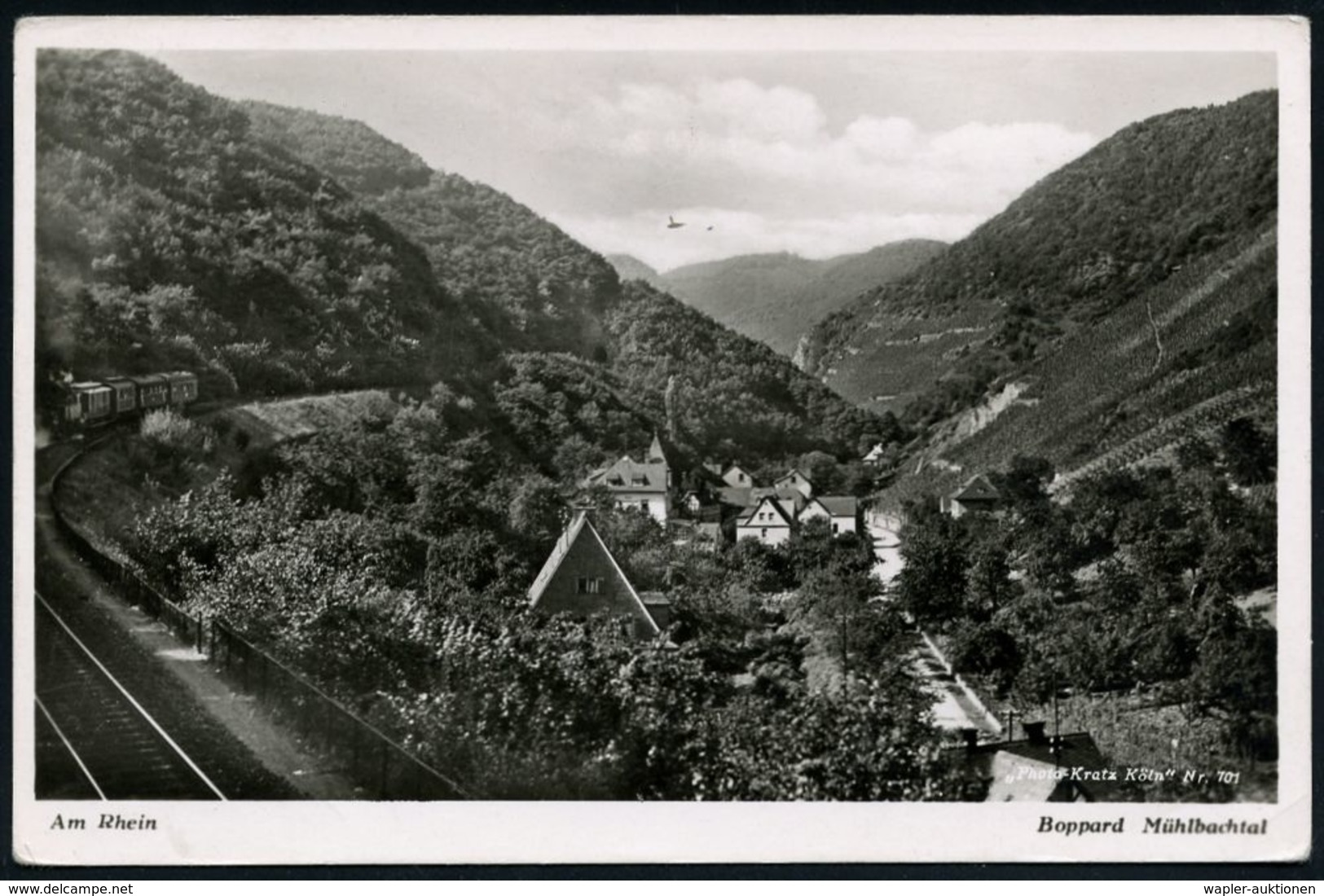 SEBASTIAN KNEIPP / KNEIPP-KURORTE : BOPPARD/ Luftkurort/ Am Rhein/ Kneippkurbetrieb 1941 (12.10.) HWSt (Weintraube) Klar - Medicina