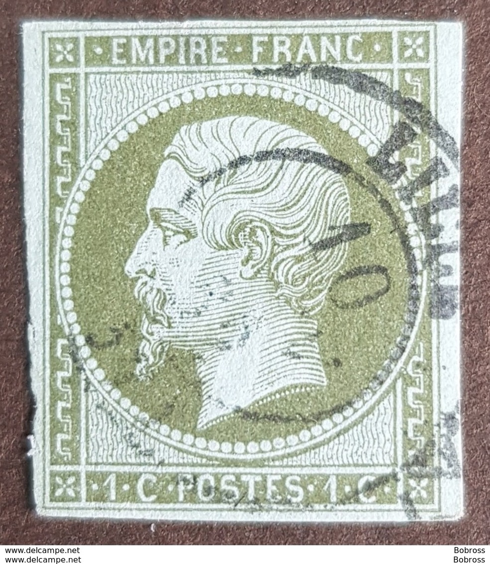 1853 - 1861, Emperor Napoléon Lll, Vert Olive Fonce, France, Empire Française - 1853-1860 Napoleone III