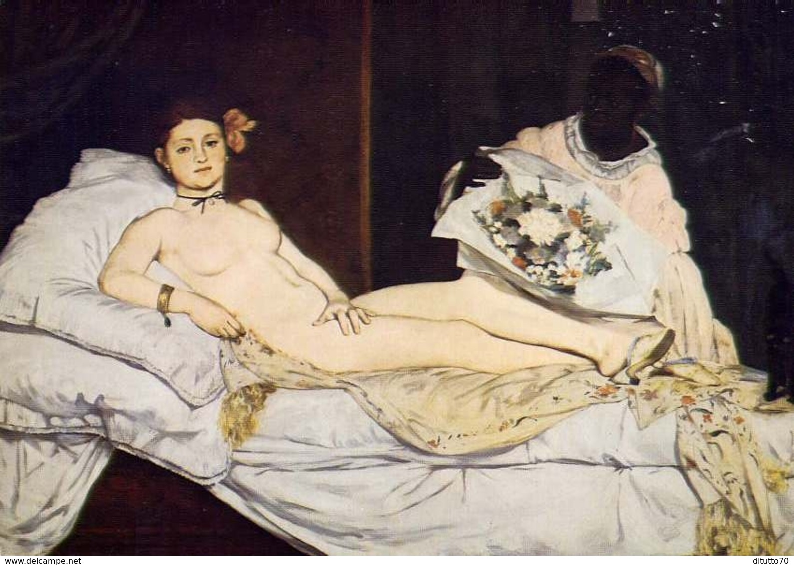 Paris - Musee Du Luvre - Galrie Du Jeu De Paume  Edoard Manet - Olympia - Formato Grande Non Viaggiata – E 14 - Quadri, Vetrate E Statue