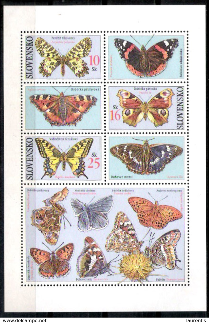 783  Butterflies - Papillons - Slovensko - No Gum - 1,85 - Papillons