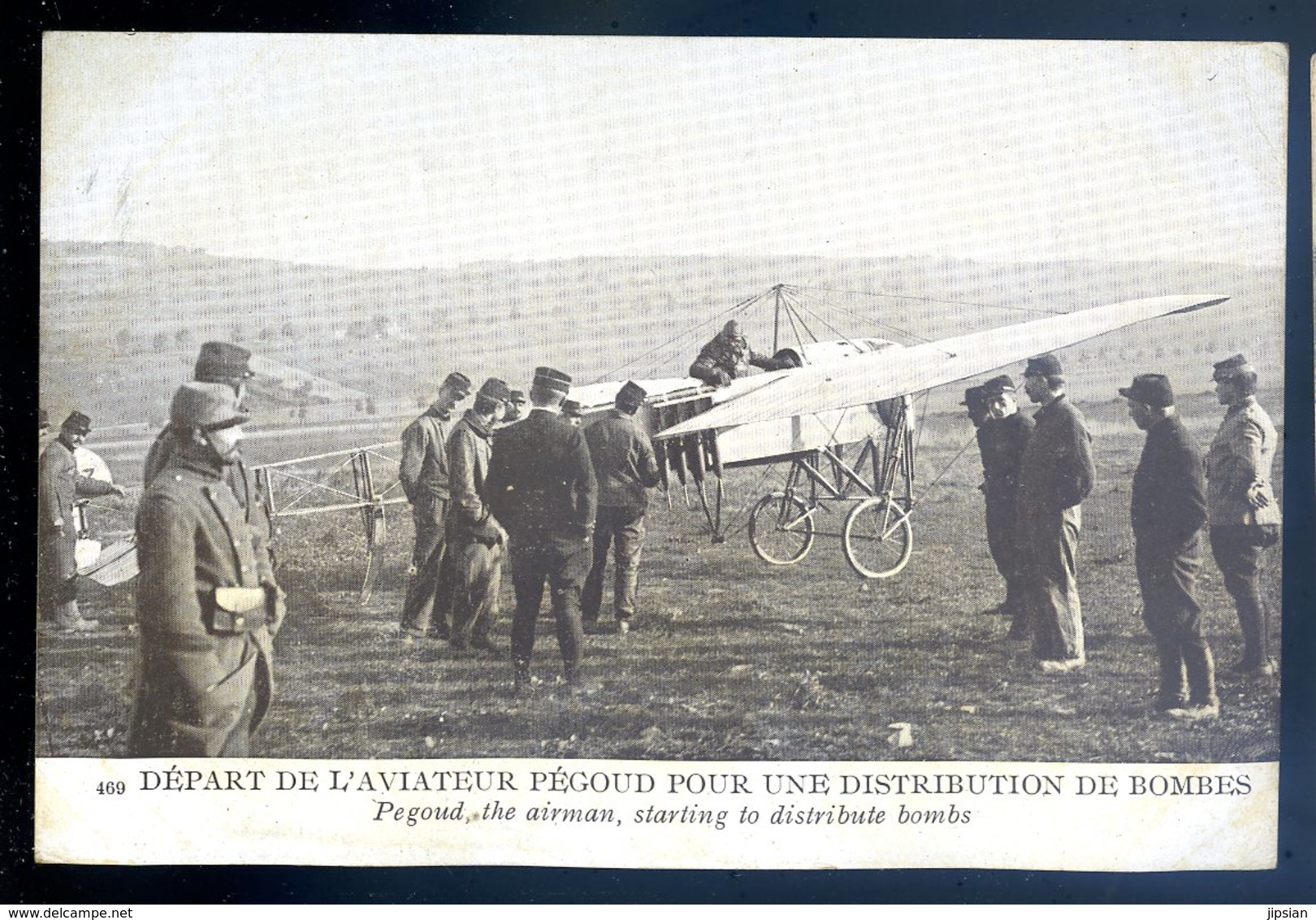 Cpa Départ De L' Aviateur Pégoud Pour Une Distribution De Bombes    DEC19-08 - 1914-1918: 1ère Guerre
