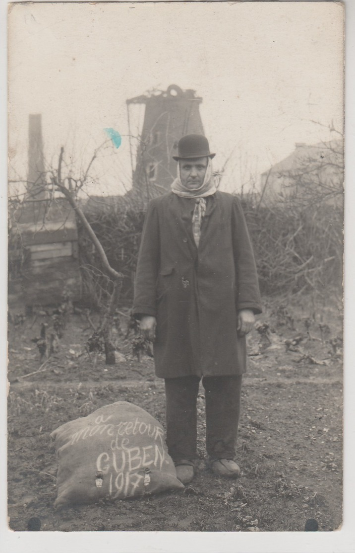 A Mon Retour De Guben 1917 , Fotokaart ,Molen ,windmolen ,moulin à Vent  , A Situer ? - Autres & Non Classés