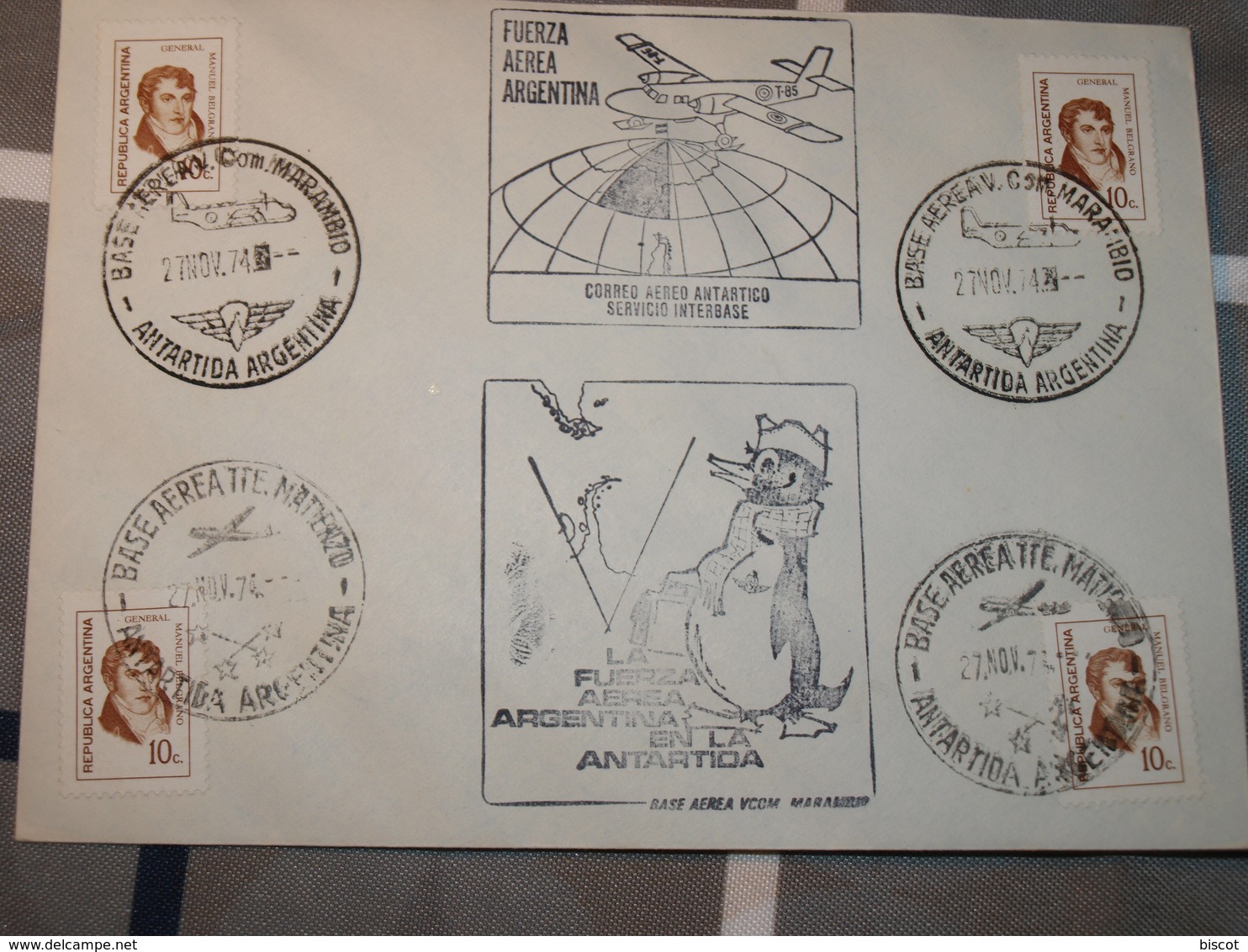 Argentine Vol Inter Bases 27 Nov 1974 - Polar Flights