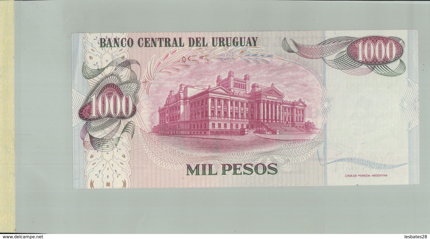 Billet De Banque  Banco Central Del Uruguay 1000 Pesos- DEC 2019 Gerar - Uruguay