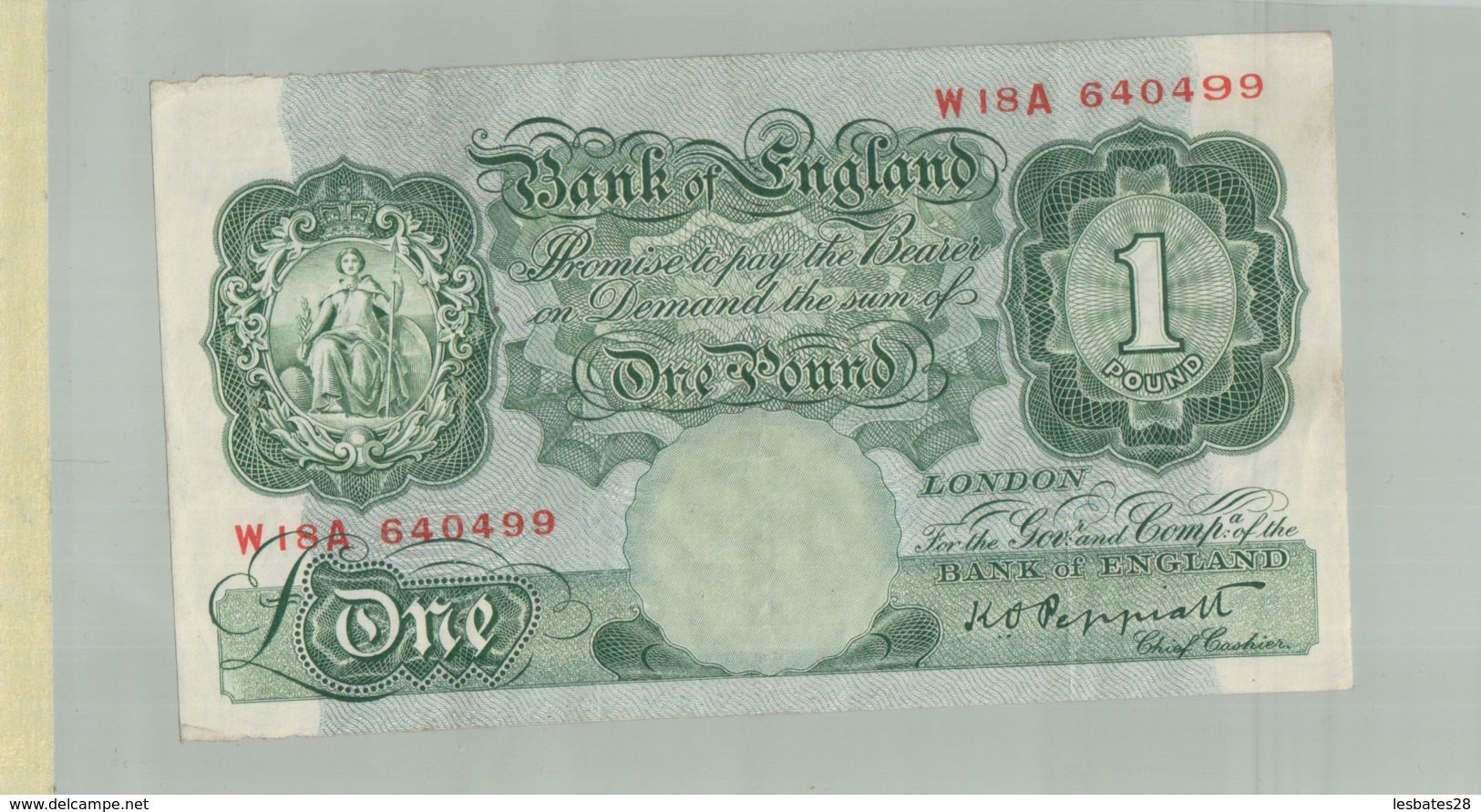 Billet De Banque  Billet De Banque Bank Of England 1 Pound    DEC 2019 Gerar - Maurice