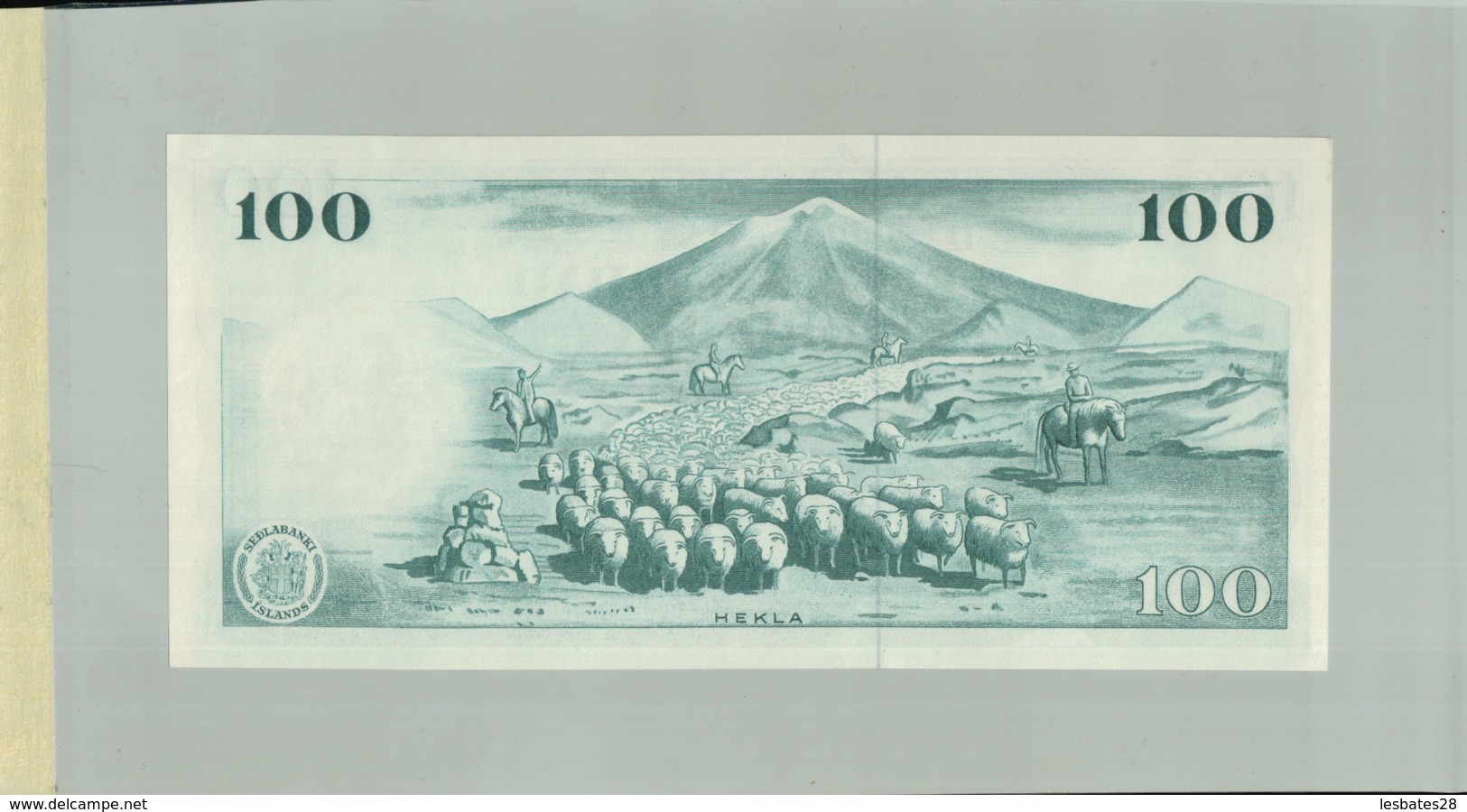 Billet De Banque Sedlabanki  Island Iceland, 100 Kronur, 1961 DEC 2019 Gerar - Islande