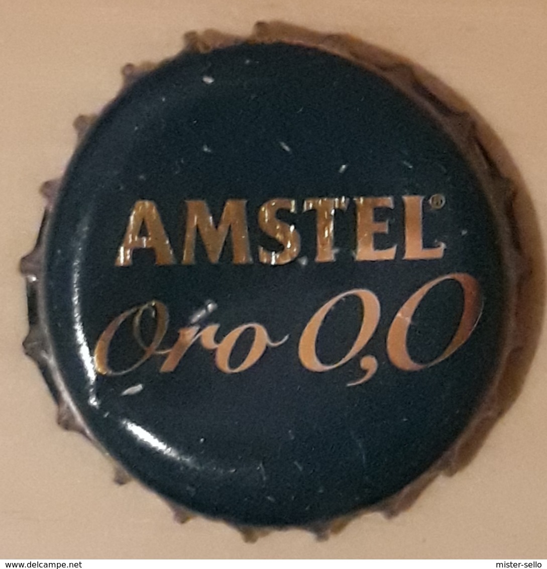 ESPAÑA CERVEZA AMSTEL ORO 0.0 CHAPA. USADO - USED. - Cerveza