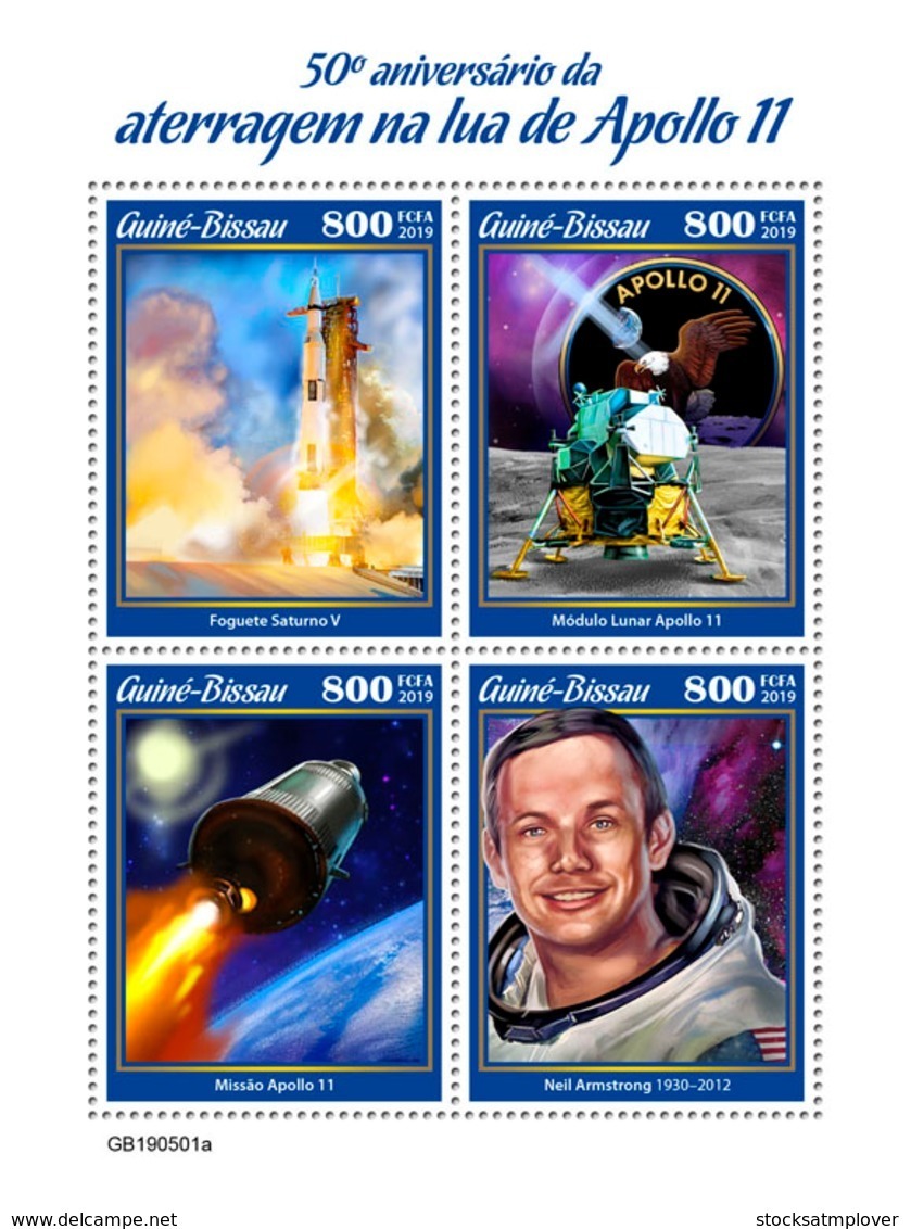 Guinea Bissau   2019 Apollo 11 Landing On The Moon  ,space   S201905 - Guinea-Bissau