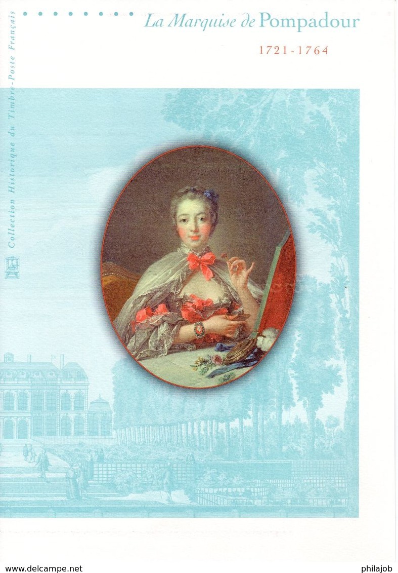 2014 " LA MARQUISE DE POMPADOUR " Sur Document Philatélique Officiel De 4 Pages. N° YT 4887. Parfait état DPO - Famous Ladies