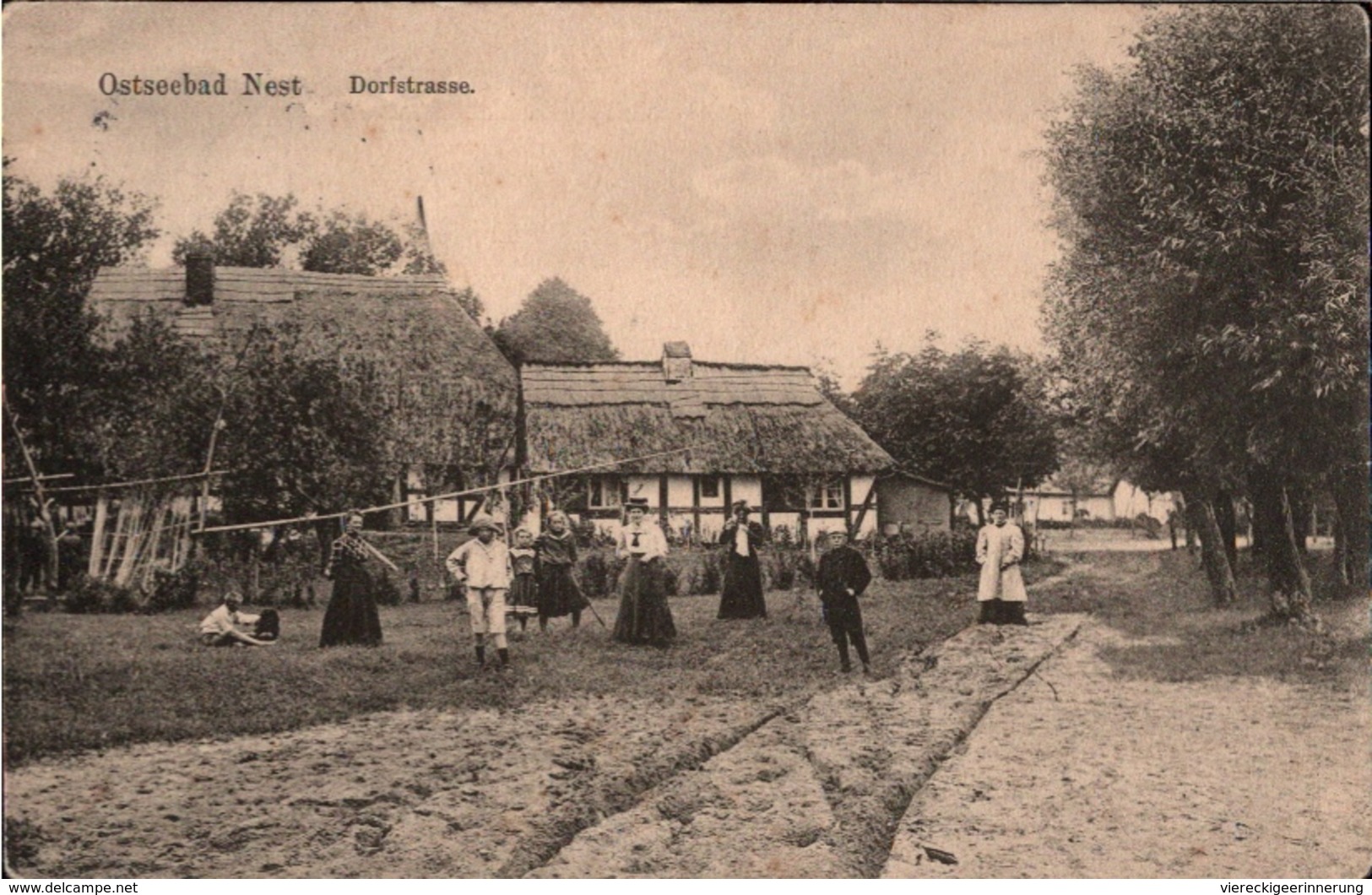 ! Alte Ansichtskarte Ostseebad Nest, Uniescie, Pommern - Poland