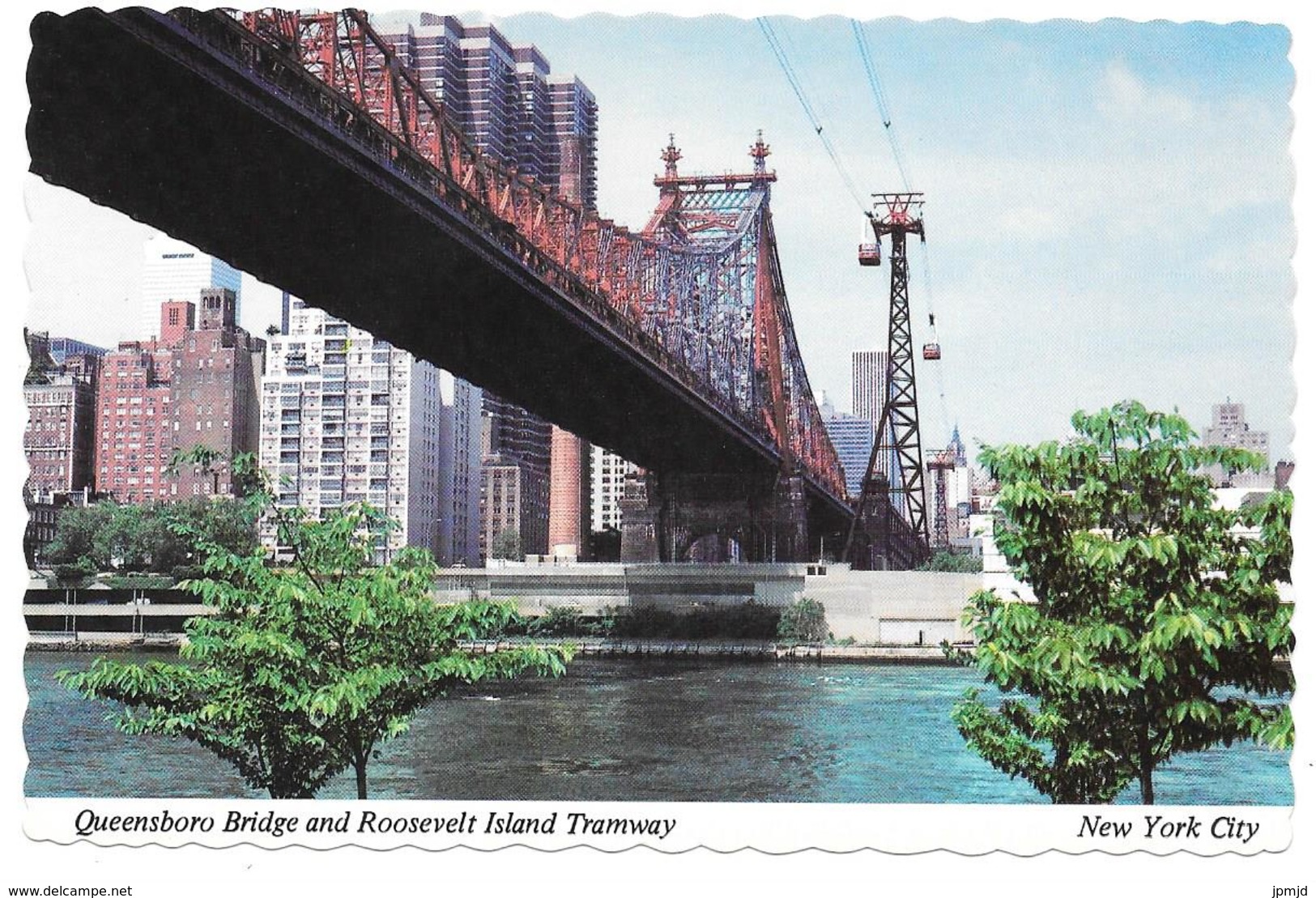 Queensboro Bridge And Roosevelt Island Tramway - New York City - Alfred Mainzer Inc. NY No. 223 - Queens