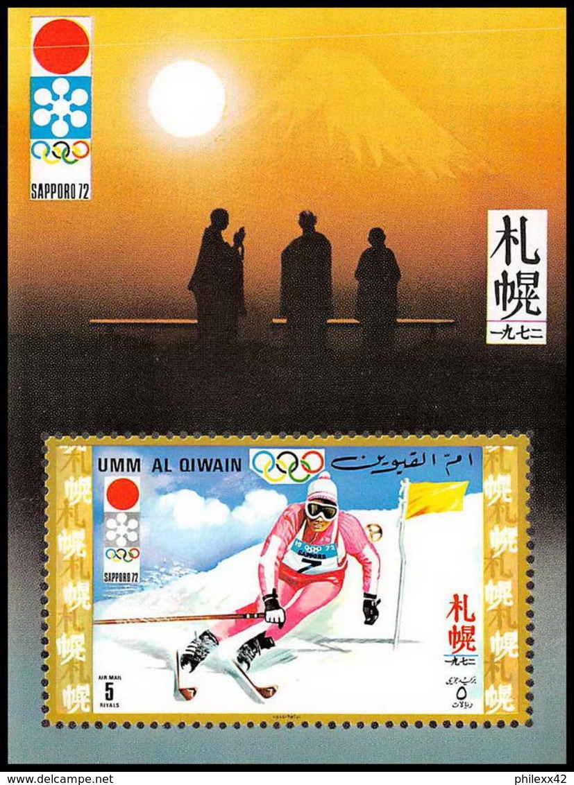 663 - Umm Al Qiwain MNH ** Mi Bloc N° 30 Ski Slalom Jeux Olympiques (olympic Games) Sapporo 72 - Winter 1972: Sapporo